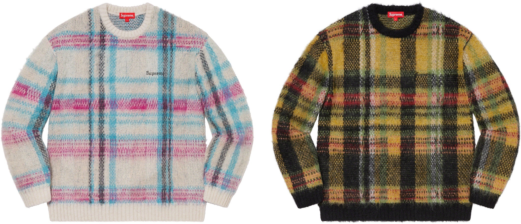 Brushed Plaid Sweater